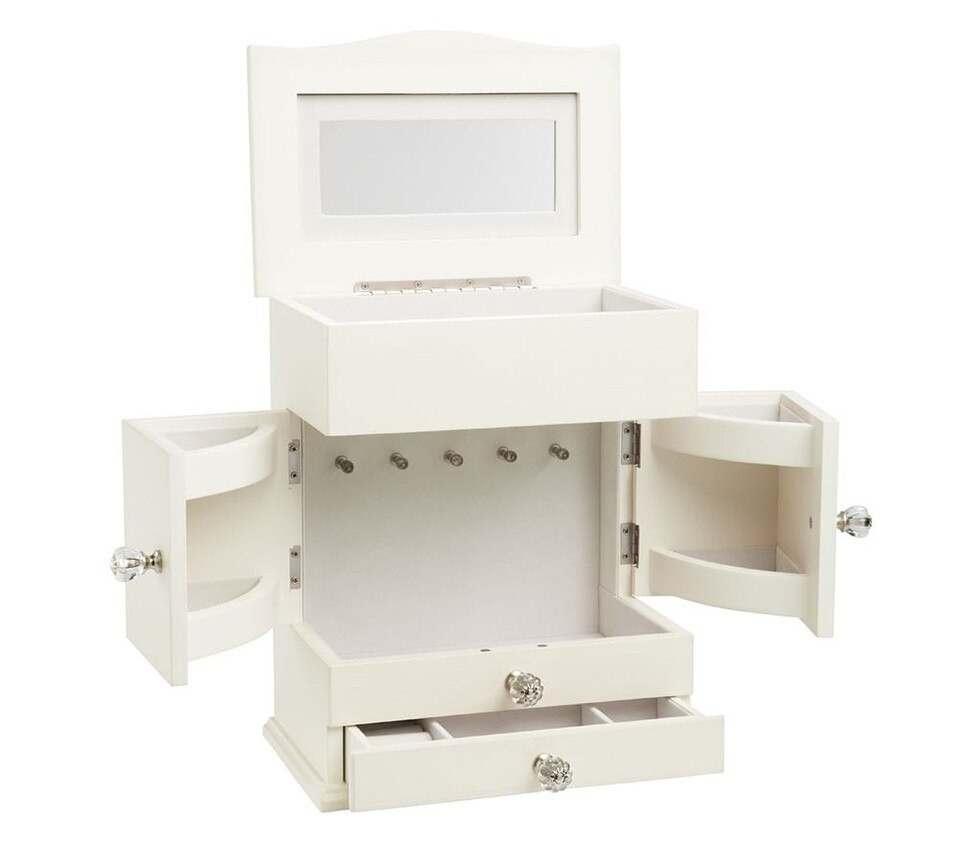 White Abigail Jewellery Box Collection Pottery Barn Kids UK